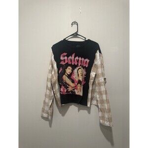 Rework Upcycle Grunge Oversize  Selena Quintanilla Sweater M/L